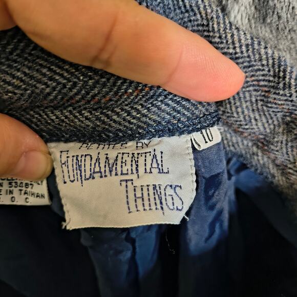 Vintage Wool Slacks Petites by Fundamental Things Women's 10 - Picture 5 of 8